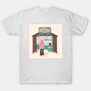 Girl Drink Warm Cocoa T-Shirt